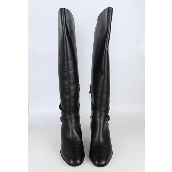 NEW JIMMY CHOO Huxlie 45mm Leather Boots - Work to Weekend - Picture 5 of 16